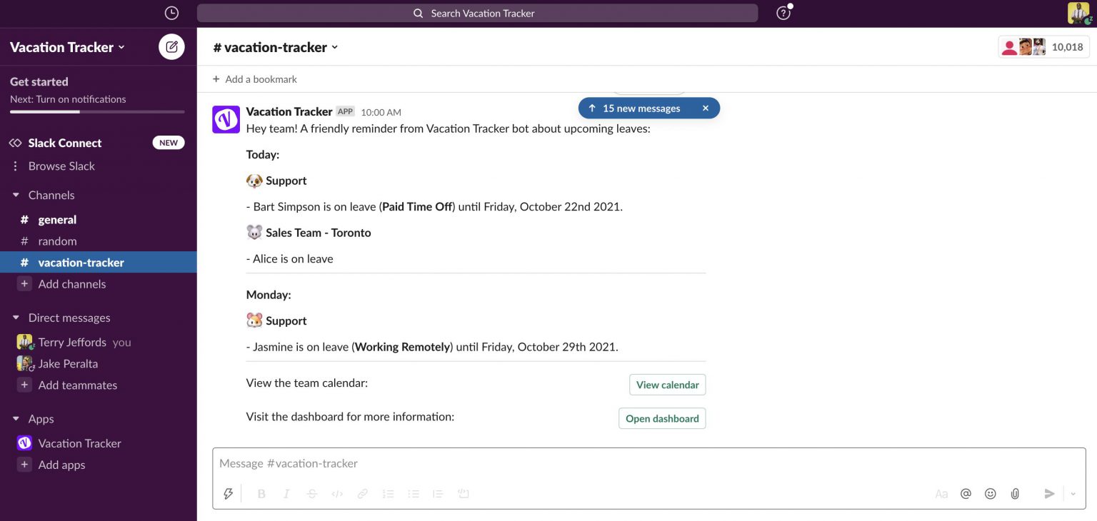 5 Benefits of Using Vacation Tracker In Slack