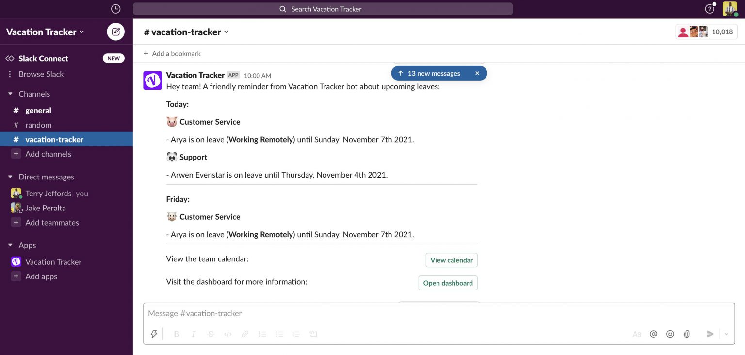 How Cloud Horizon Uses Vacation Tracker