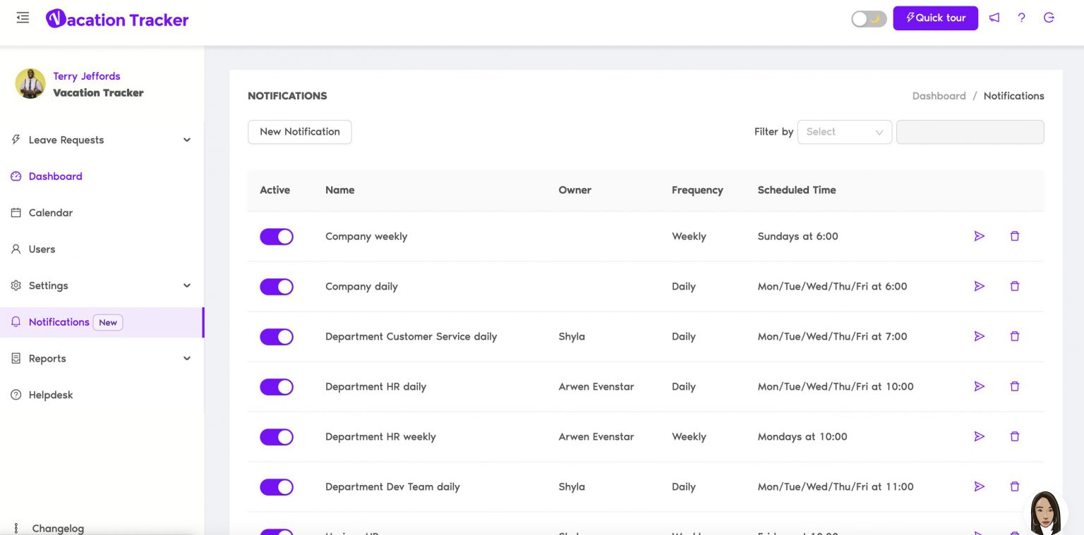 How To Use Vacation Tracker’s Updated Notifications