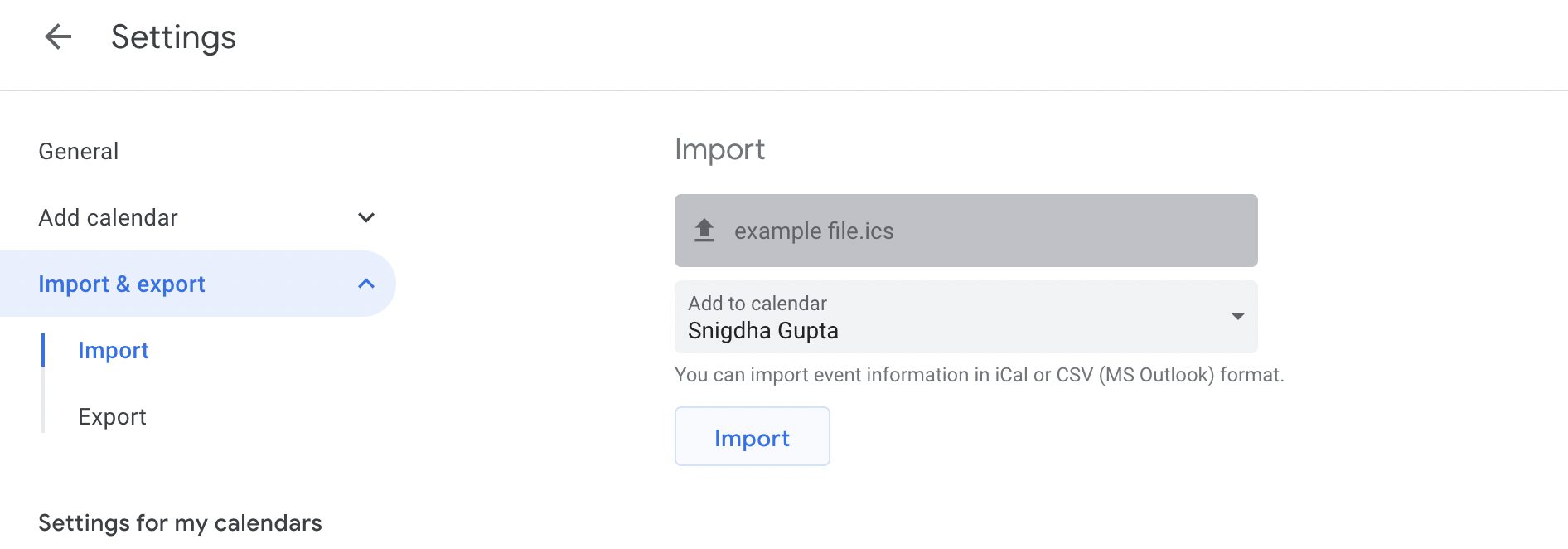 How To Import iCal Into Google Calendar