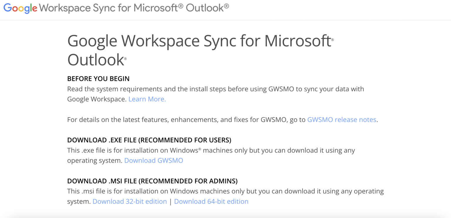 How To Sync Google Workspace with Outlook