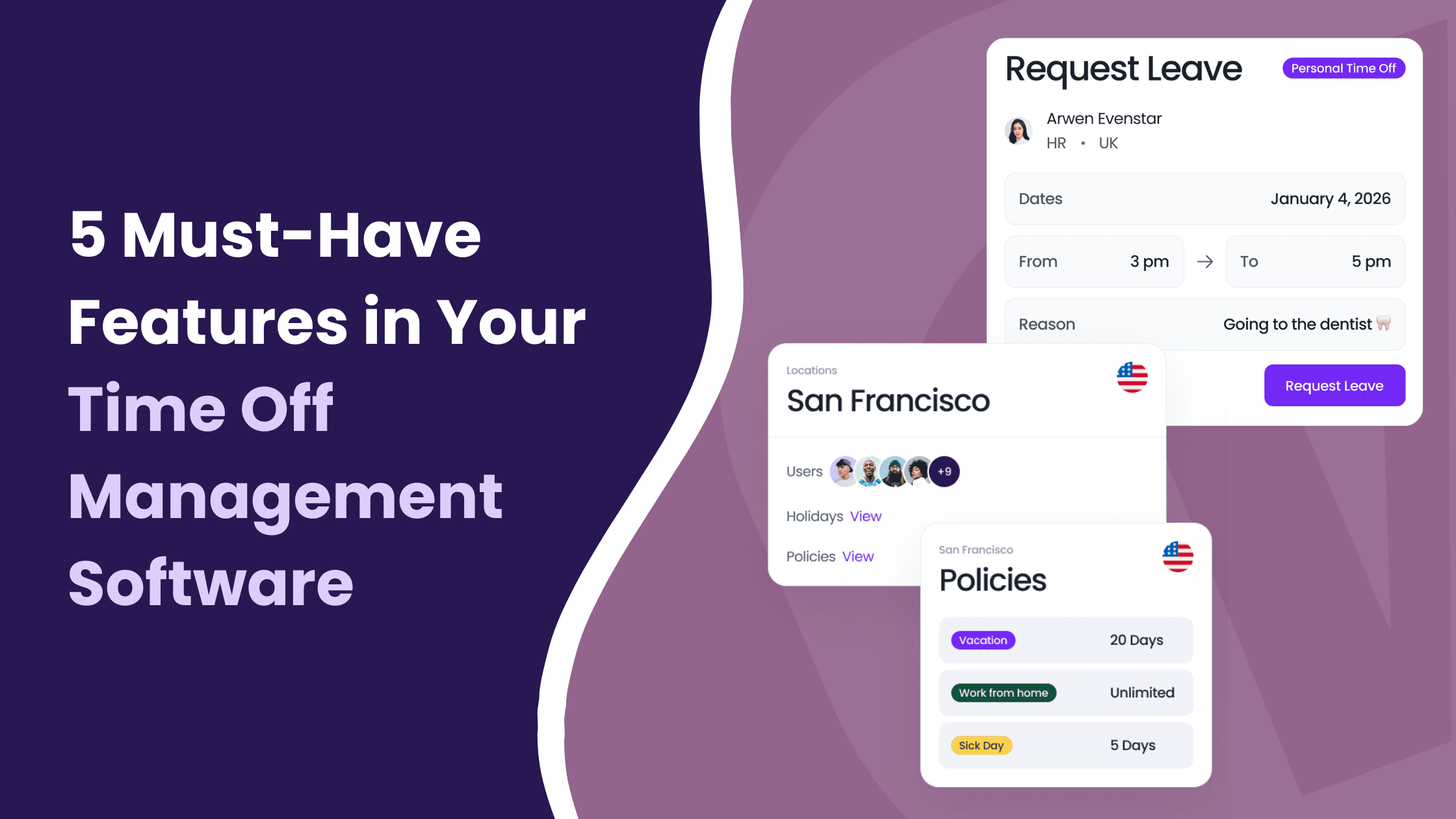 5 Must-Have Features in Your Time Off Management Software