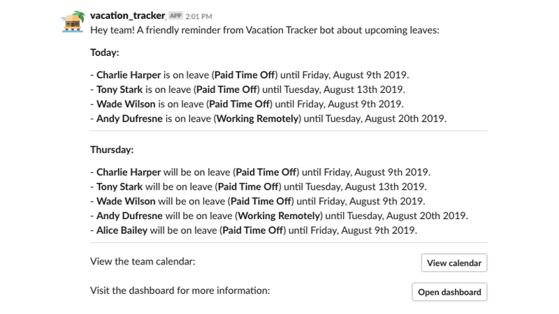 Vacation Tracker Was Created For Teams Like Yours