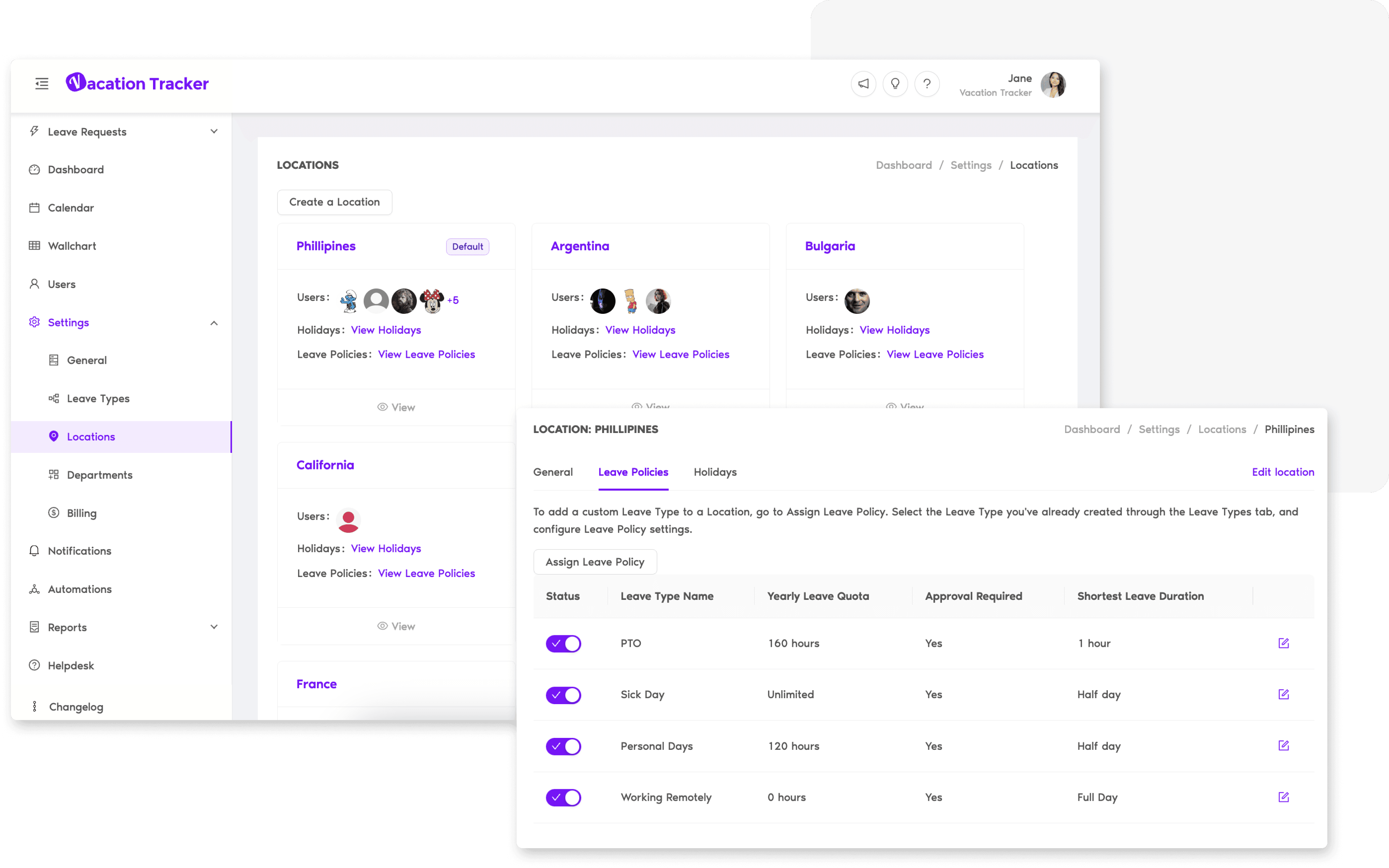 Personalización según las políticas internas de tu empresa