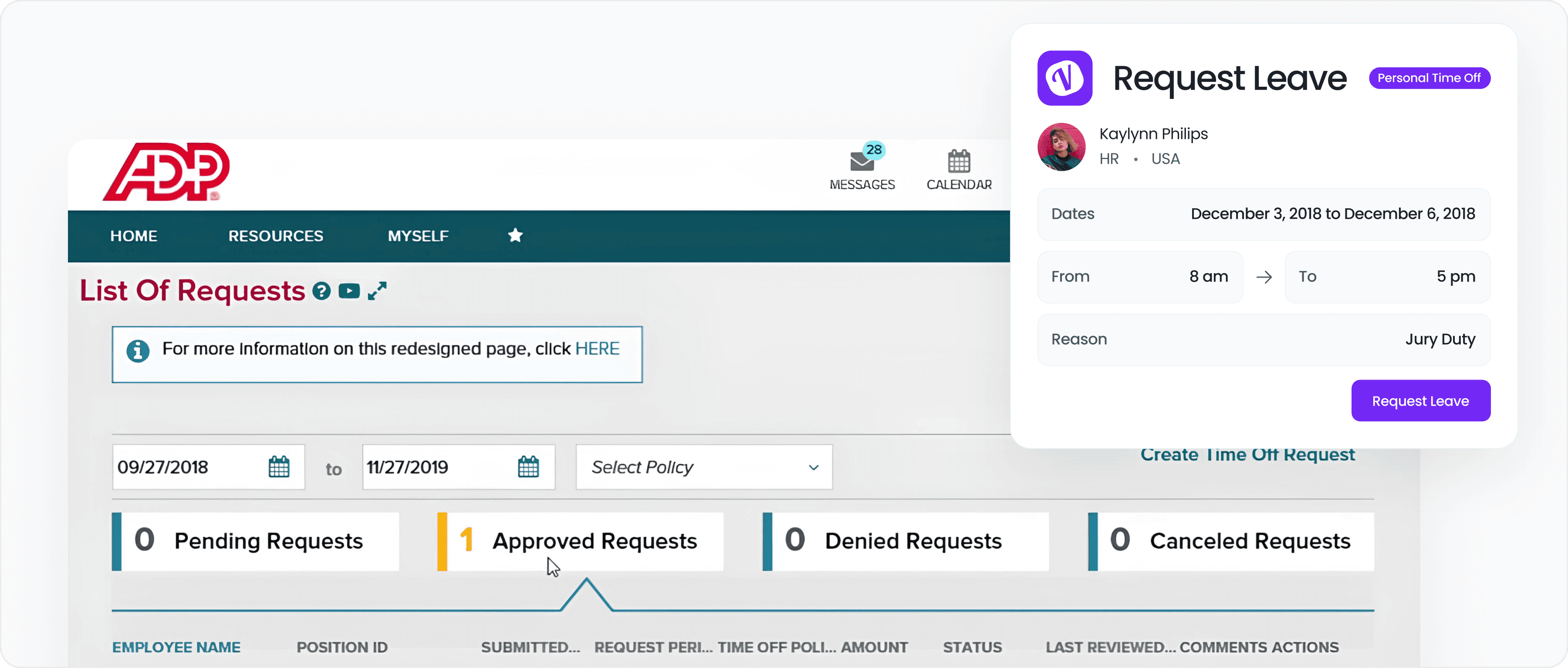Integrate with ADP Workforce Now®
