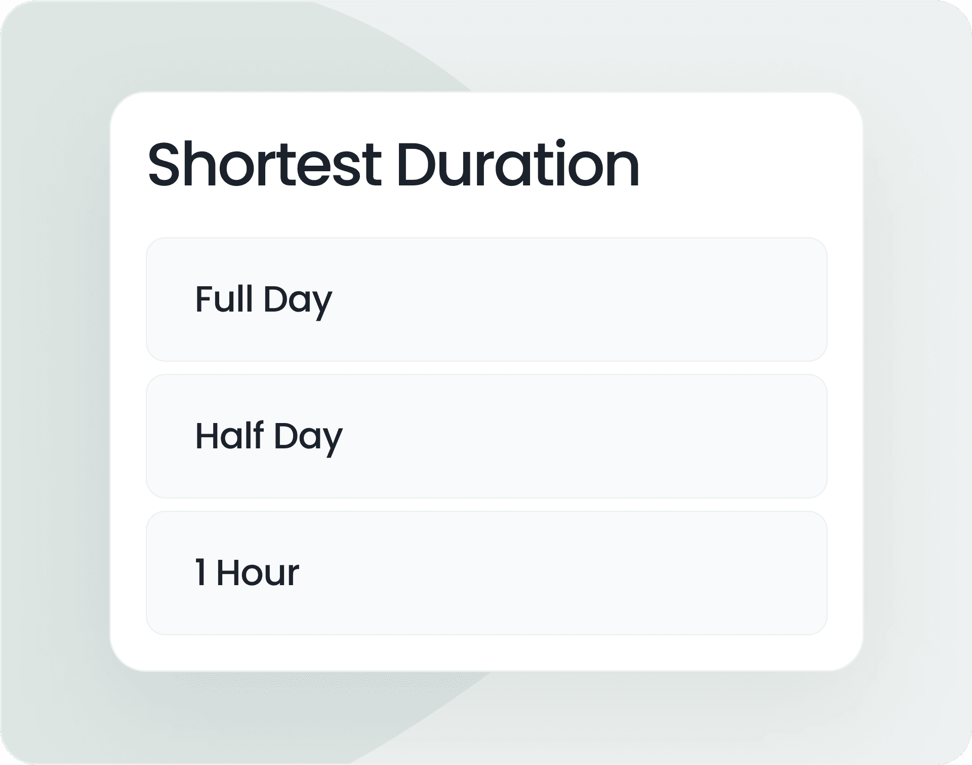 Customize minimum TOIL duration