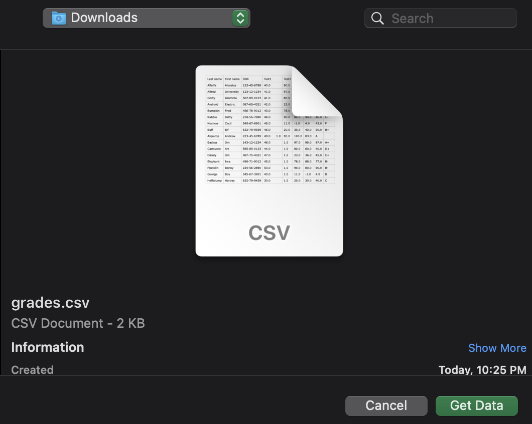 csv delimiter