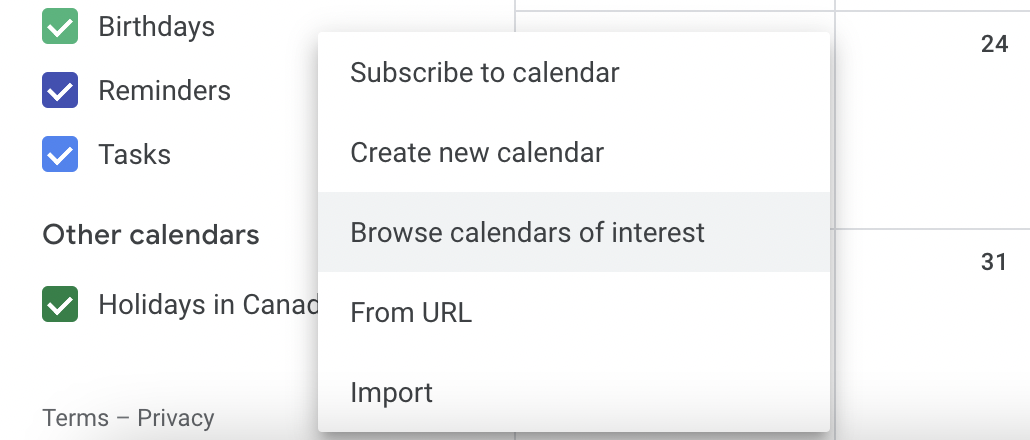 ical google calendar
