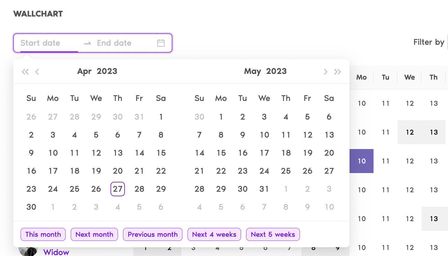 New Feature Alert: Wallchart in Vacation Tracker