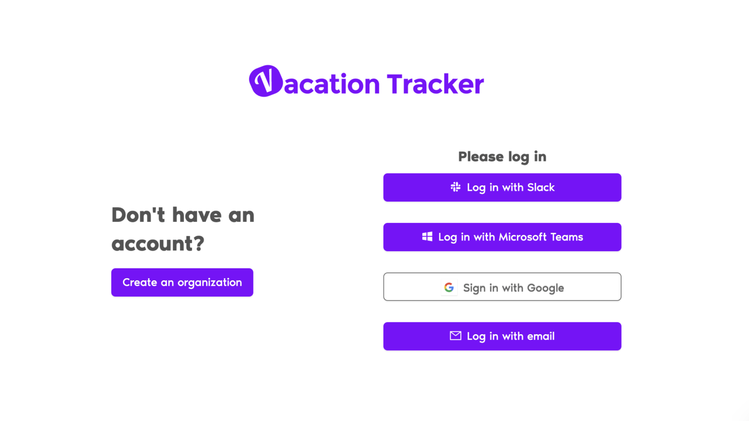 Employee vacation tracker