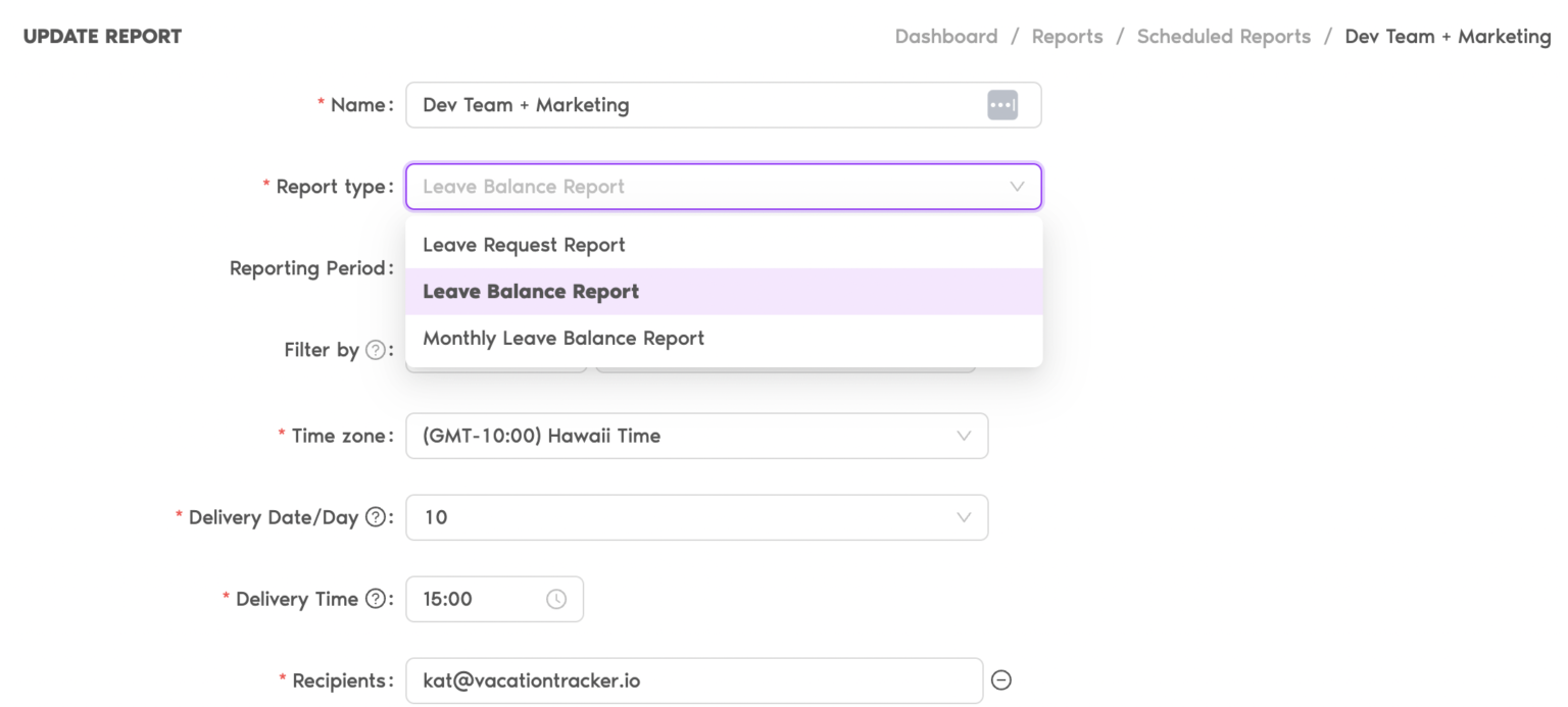 Employee Vacation Tracker for Small Teams