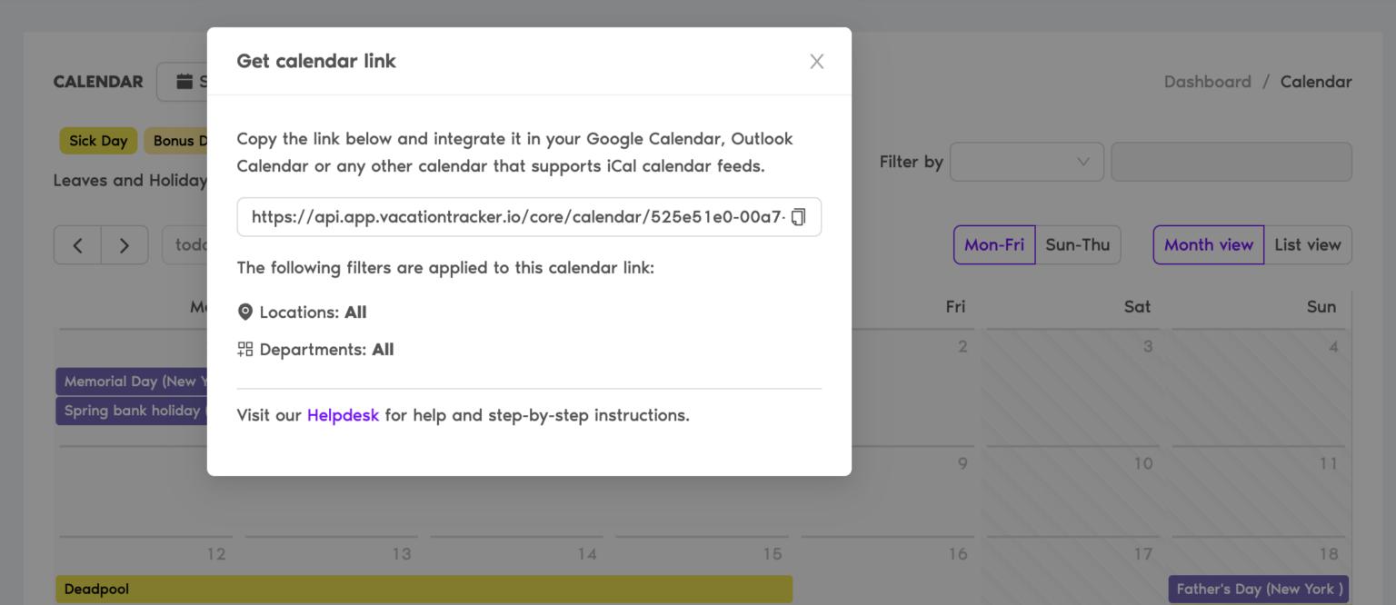 A Closer Look at Calendar Integration in Vacation Tracker