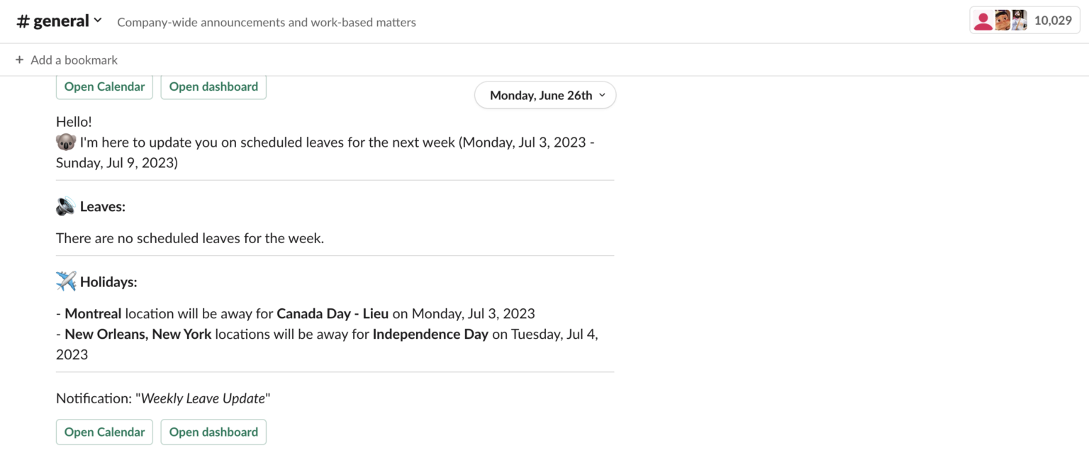 Employee vacation tracker