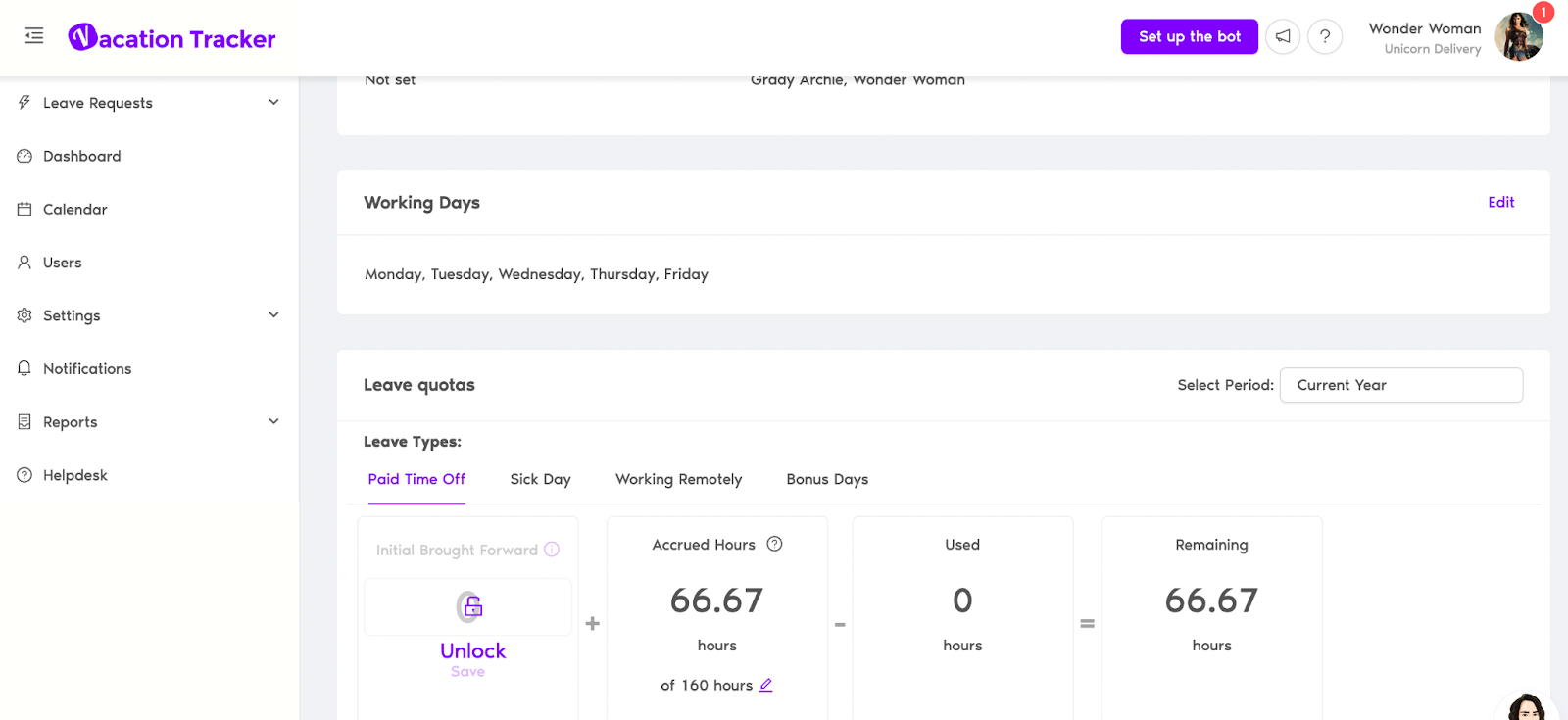 New Feature Alert: Track Leaves In Hours