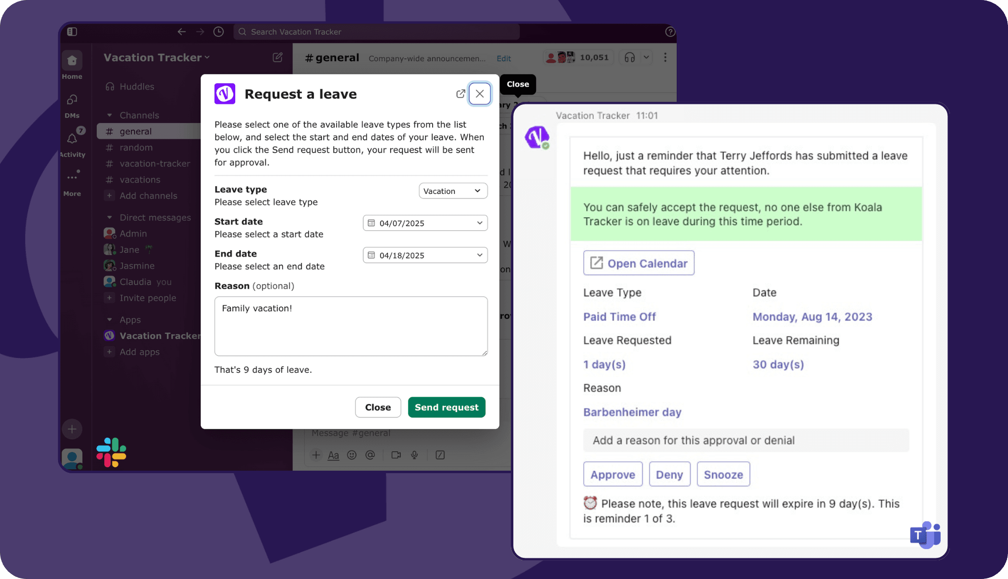 PTO Alerts and Integrations
